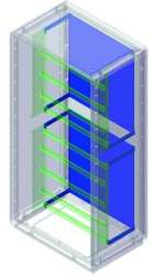 DKC Комплект для крепления монтажной платы к монтажной раме, Сonchiglia, шкаф 490 х 685 х 330 мм арт. 095777865