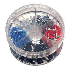 DKC Контейнер наконечников-гильз с изол. фланцем 0,50-2,50 кв.мм (1 упак. - 400 шт) арт. 2ARTD111