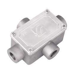 DKC Коробка ответвительная алюминиевая, 4 ввода, М16х1,5 ,IP55, 118х83х42мм арт. 6430-16A