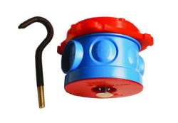 DKC Коробка потолочная с крюком для заливки в бетон, д.70х100мм арт. 59384