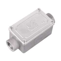 DKC Коробка протяжная алюминиевая, 2 ввода 180, М20х1,5 ,IP55, 118х51х42мм арт. 6030-20