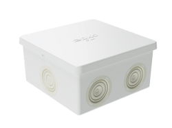 DKC Коробка распределительная 80х80х40 IP 44 6 конических сальников арт. 53700