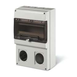 DKC Корпус на 12 модулей и 2 поста с основанием 70х87 мм. Тип M400 арт. DIS6723300