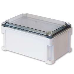 DKC Корпус пластиковый IP67, 300x150x146 (высота крышки 21), сплошные стенки, прозрачная крышка арт. 531201