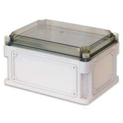 DKC Корпус пластиковый IP67, 400x200x160 (выс.кр. 35), стенки с выбив.фланцами,прозр.крышка арт. 542311
