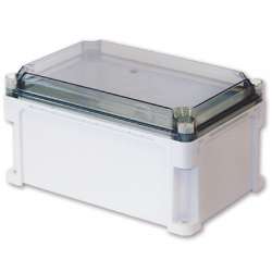 DKC Корпус пластиковый IP67, 400x300x160 (высота крышки 35), сплошные стенки, прозрачная крышка арт. 543301