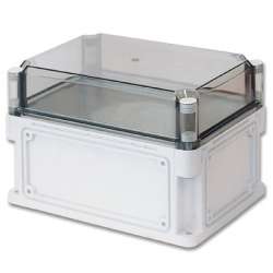 DKC Корпус пластиковый IP67, 600x300x195 (выс.кр. 70), стенки с выбив.фланцами,прозр.крышка арт. 563711