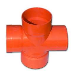 DKC Крестообразное соед. для двустенных труб,90 ,полипропилен,д.125 арт. 022125