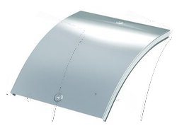 DKC Крышка CD 45 на угол вертикальный внешн. 45° осн.300, горячеоцинкованная арт. 38265HDZ