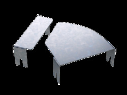 DKC Крышка для угла горизонтального изменяемого CPO 0-44 осн.80, нержавеющая арт. 38009INOX