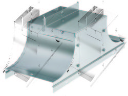 DKC Крышка-ответвитель TSS (плоск) 200/80, нержавеющая арт. 37234INOX