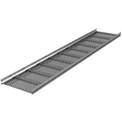 DKC Лоток листовой 80х400, лонжерон 2 мм, L 6 м, горячий цинк арт. USH684HDZ