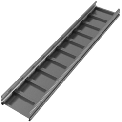 DKC Лоток листовой неперфорированный 80х400, лонжерон 1,5 мм, L6 м арт. UNM684