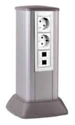 DKC Миниколонна алюминиевая, 0.35м, цвет белый арт. 19532