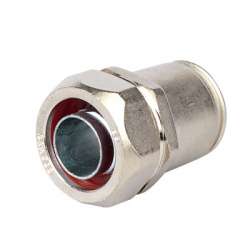 DKC Муфта металлорукав DN 15-жесткая труба д.20мм, IP66/IP67, никелированная латунь арт. 6117-20N