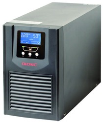 DKC Онлайн ИБП 3 кВА- зарядное устройство 5А- конструктивное исполнение -башня- выходные разъемы - Schuko (3) арт. SMALLB3EXTPS