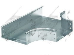 DKC Ответвитель DPT Т-образный горизонтальный 400х100, цинк-ламельный арт. 36165ZL