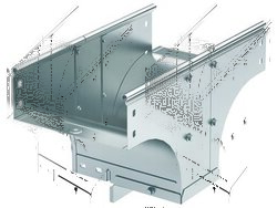 DKC Ответвитель TDSR Т-обр. вертикальный переходник 400/150, горячеоцинкованный арт. 37632HDZ
