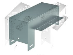DKC Ответвитель-крышка Т-обр вертикальный вниз DDS 300/100, цинк-ламельный арт. 37383ZL