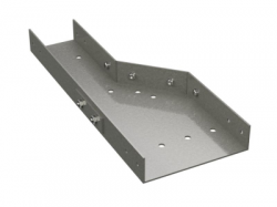 DKC Переходник левосторонний 400/300 H=50, стеклопластик арт. GRL54030