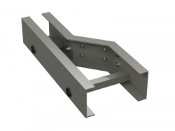 DKC Переходник левосторонний H100, 900/600, стеклопластик арт. GLL19060