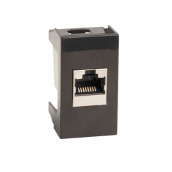 DKC Розетка RJ-45 кат.5E,Viva,1 мод.,черн арт. 45238