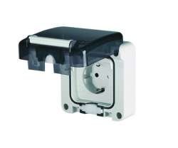 DKC Розетка для скрытого монтажа. Защита IP66 с вставленной вилкой арт. DIS1374407