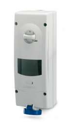 DKC Розетка настенная с механической блокировкой и DIN-рейкой на 6 модулей IP67 32А 3P+E 400В арт. DIS5683286