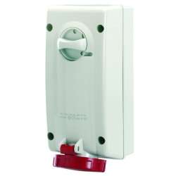 DKC Розетка настенная с механической блокировкой и боковым расположением разъема IP67 16А 3P+E 400В арт. DIS5611686