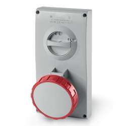 DKC Розетка с механической блокировкой и верхним размещением разъема. 63А, 3P+N+E арт. DIS4056387