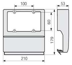 DKC SBN6 W Коробка под розетку п.р.100 мм для TBN арт. 03407