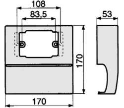 DKC SCN3-4 A Коробка под розетку TCN арт. 03708