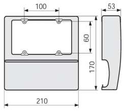 SE Prisma Plus P Плата монтажная для горизонтальных устройств ввода резерва NS-INS630, с поворотной рукояткой арт. 03458