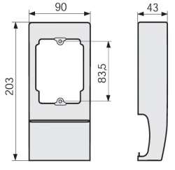 SE Prisma Plus P Плата монтажная для горизонтальных выдвижных NS250, 3 или 4P арт. 03415