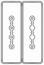 DKC Секция прямая шинопровод 1+1 точек отвода L=1000мм Cu 4P+2P25A арт. LTC25NSP44AA000