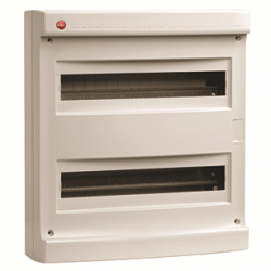 DKC Щиток настен. без дверцы 36(2х18) мод., IP40, серый арт. 83636