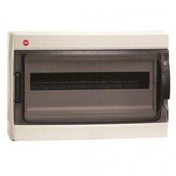 DKC Щиток настен. с дверцей 18 мод., IP65, серый, с усил. клеммн.блоком 1х87318 арт. 85718