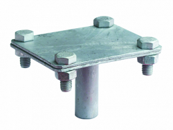 DKC Соединитель вертикального заземлителя, латунь арт. NE1302CUZN