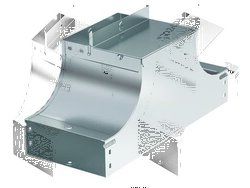 DKC Т-Ответвитель вверх (плоский) TSS осн.80 H80, цинк-ламельный арт. 37221ZL