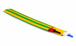 DKC Термоусаживаемая негорючая трубка 76,2/38,1мм зеленый арт. 2NF201762G