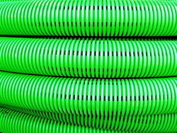 DKC Труба двустенная дренажная гибкая, без фильтра,(в компл. с соед. муфтой), внеш.D=125 мм (50m) арт. 140912