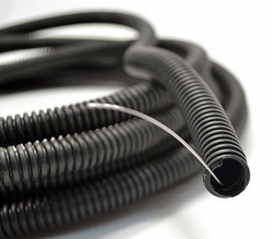 DKC Труба гофрированная ПНД легкая с протяжкой D=20mm (100m) черная арт. 71720