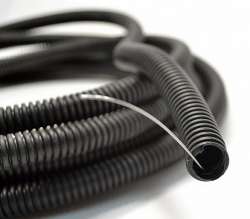 DKC Труба гофрированная ПНД легкая с протяжкой D=50mm (15m) черная арт. 71750