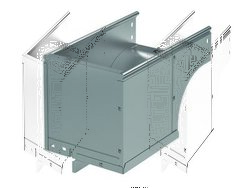 DKC Угол CDSD 90 вертикальный внеш. переходник прав. осн.100 H100 арт. 37012