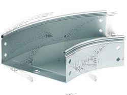 DKC Угол CPO 45 горизонтальный 45° 100х100, нержавеющий арт. 36101INOX