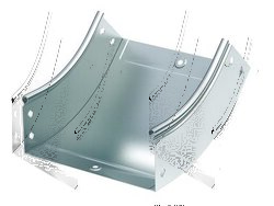 DKC Угол CS 45 вертикальный внутр 45° 300/50, нержавеющий арт. 36725INOX