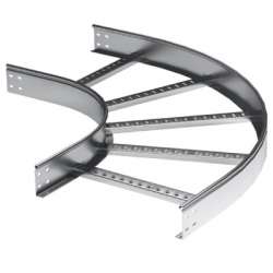 DKC Угол горизонтальный 90? 100x300 R300, цинк-ламельный арт. LC1330ZL