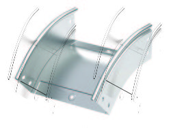 DKC Угол метал. CD 45 внешн. вертик. 45° 100x80мм арт. 36862