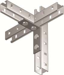DKC Уголок крепежный двойной, горячеоцинкованный арт. BMC1021HDZ