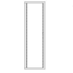 DKC Задняя рама 28U для 19 оборудования в шкафы CQE 1400 x 600мм арт. R5CRK1460